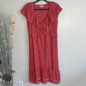 Max Studio polka dot midi dress